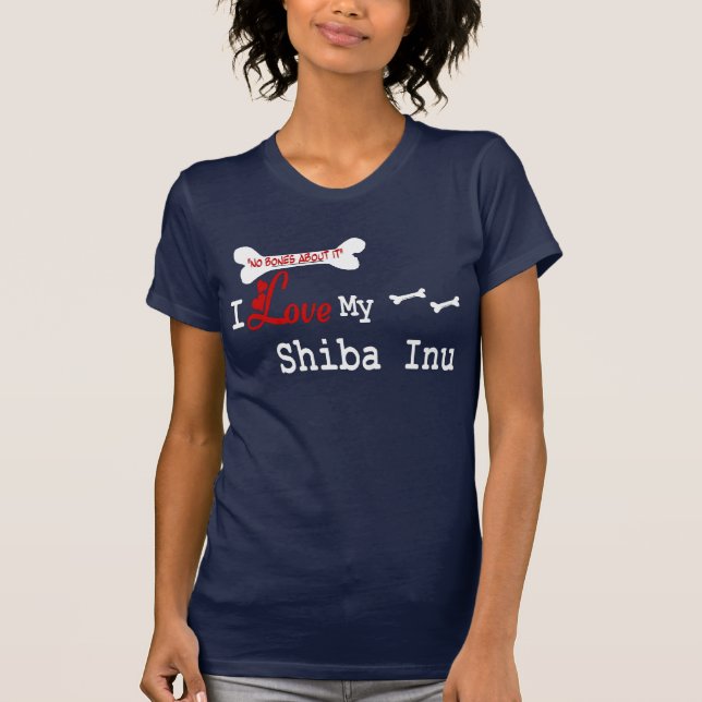 Shiba Inu (I Kärlek) Apparel Tee Shirt (Framsida)