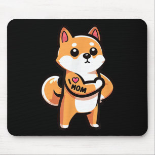 Shiba Inu I Kärlek Mamma Rolig hund Tattoo Musmatta