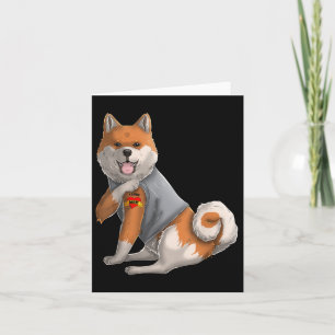Shiba Inu I Kärlek Mamma Tattoo Hund tröja Funny M Kort