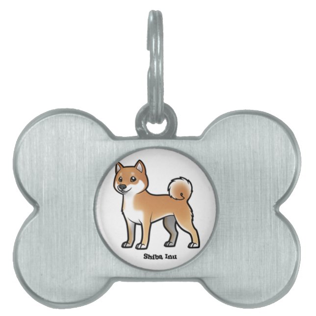 shiba inu ID-bricka husdjur (Framsidan)