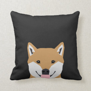 Shiba Inu - illustration av söt hund för sällskaps Kudde