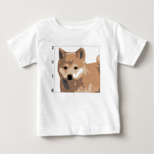 Shiba Inu Illustration Hund År 2018 Baby T T-shirt
