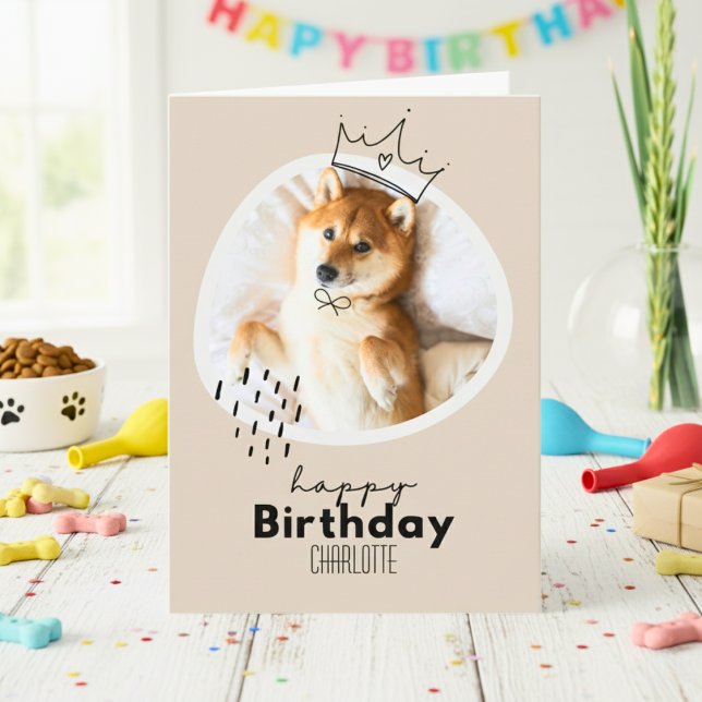 Shiba Inu Inspired Birthday Card Kort (Shiba Inu Inspired Birthday Card)