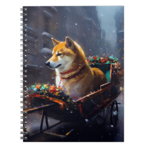 Shiba Inu jul - högsäsong Anteckningsbok