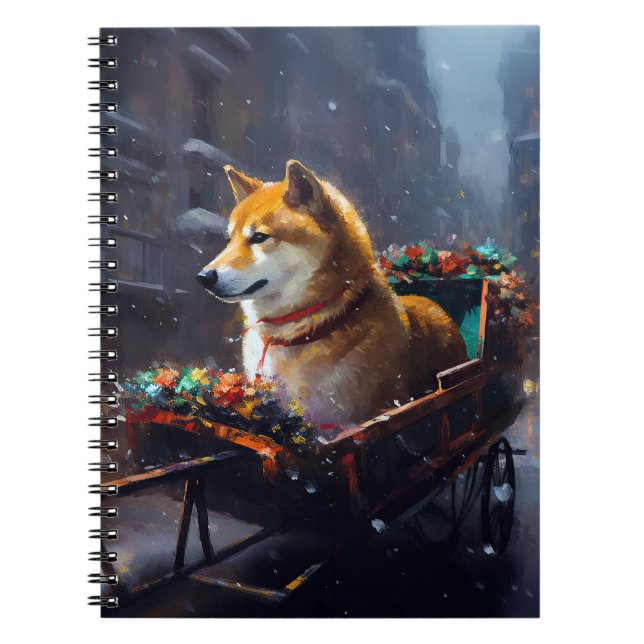 Shiba Inu jul - högsäsong Anteckningsbok (Framsidan)