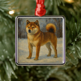 Shiba Inu Julgransprydnad Metall