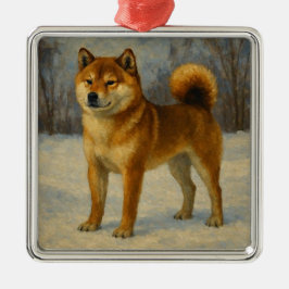 Shiba Inu Julgransprydnad Metall