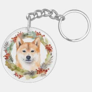 Shiba Inu-julkrans Festive Valp