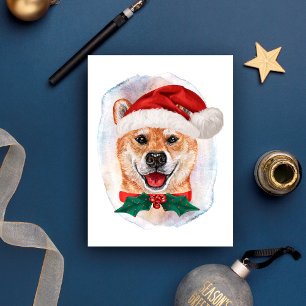 Shiba Inu julpresenter för hundälskare Helg Vykort