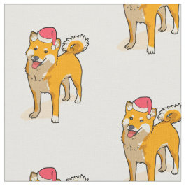 Shiba Inu Jultomten Hund jul Tyg