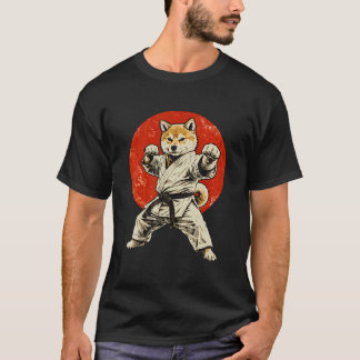 Shiba Inu Karate Mästare Rolig Hund Kampkonst T Shirt