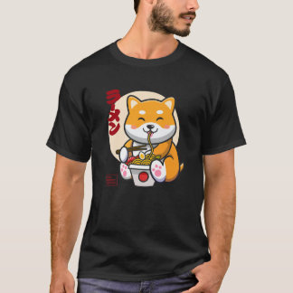 Shiba Inu, Kawaii Anime Shiba Inu, Japanska Ramen T Shirt
