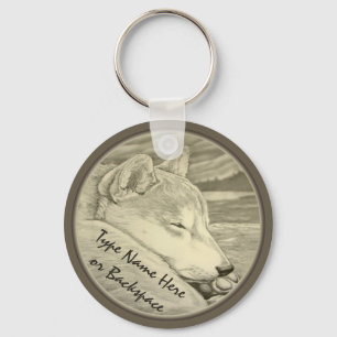 Shiba Inu Keychain Personlig Shiba Inu Hund Gift Nyckelring