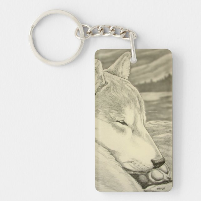 Shiba Inu Keychain Shiba Inu Hund Art Gifts Nyckelring (Framsidan)