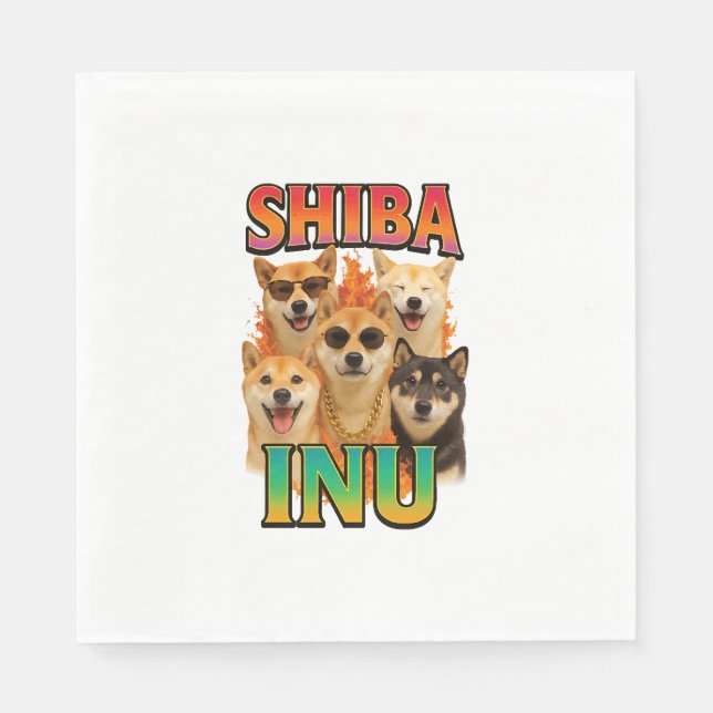 Shiba Inu Kopia Pappersservett (Framsidan)