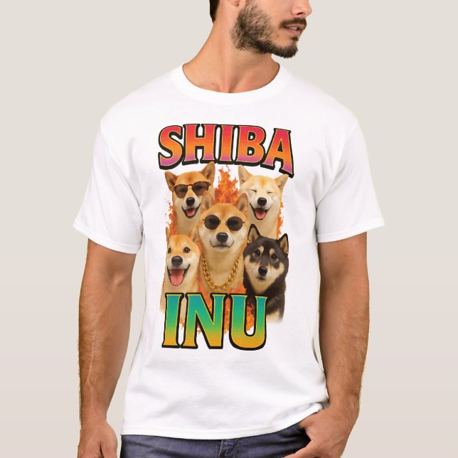 Shiba Inu-kopia T Shirt (Framsida)