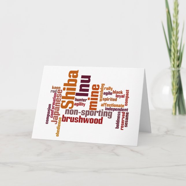 Shiba Inu Kort (Framsida)