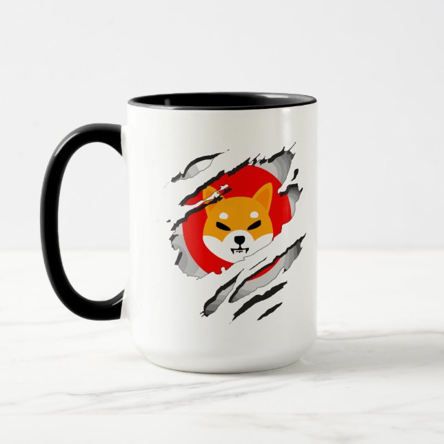 SHIBA INU-kryptovaluta - SHIBA INU Crypto SHIB Mugg (Vänster)