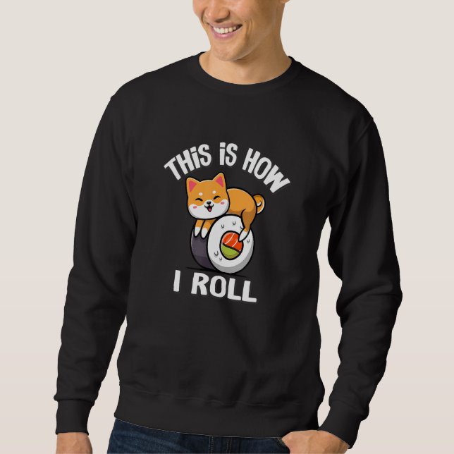Shiba Inu Lång Ärmad Tröja (Framsida)