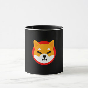 Shiba Inu Logotyp Endast Bild Mugg