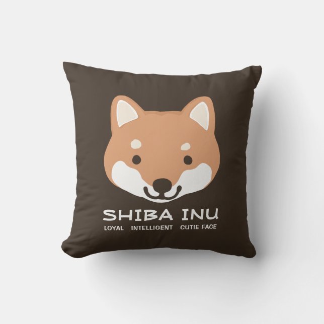 Shiba Inu Loyal Intelligent Cutie Ansikte| Cute-Hu Kudde (Framsida)