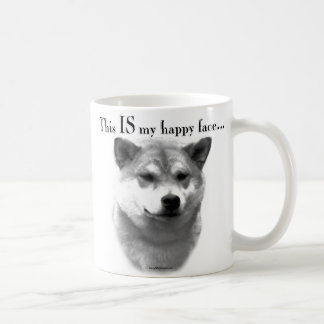 Shiba Inu Lycklig Ansikte Kaffemugg