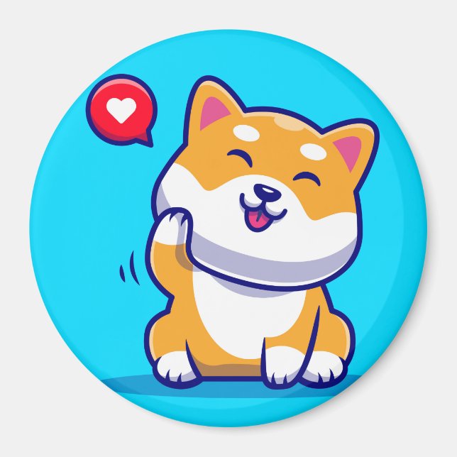 Shiba Inu Magnet (Framsidan)