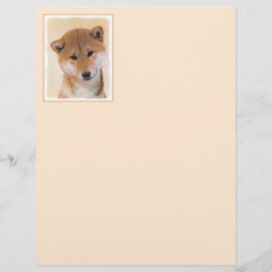 Shiba Inu-målning (röd) - Original Hund Art