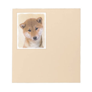 Shiba Inu-målning (röd) - Original Hund Art Anteckningsblock