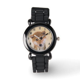 Shiba Inu-målning (röd) - Original Hund Art Armbandsur