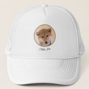 Shiba Inu-målning (röd) - Original Hund Art Keps
