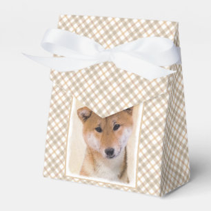 Shiba Inu-målning (röd) - Original Hund Art Presentaskar