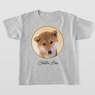 Shiba Inu-målning (röd) - Original Hund Art T Shirt
