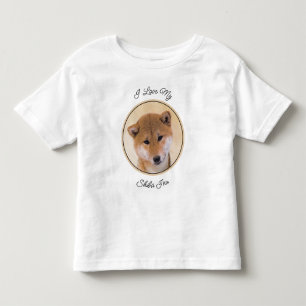 Shiba Inu-målning (röd) - Original Hund Art T Shirt