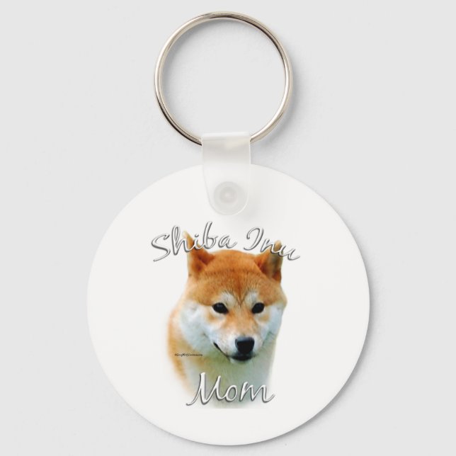 Shiba Inu Mamma 2 Nyckelring (Framsida)