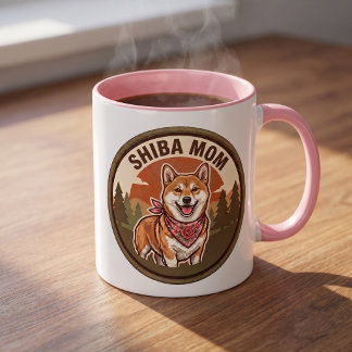 Shiba Inu Mamma Kaffemugg | Shiba Hund Mamma Prese