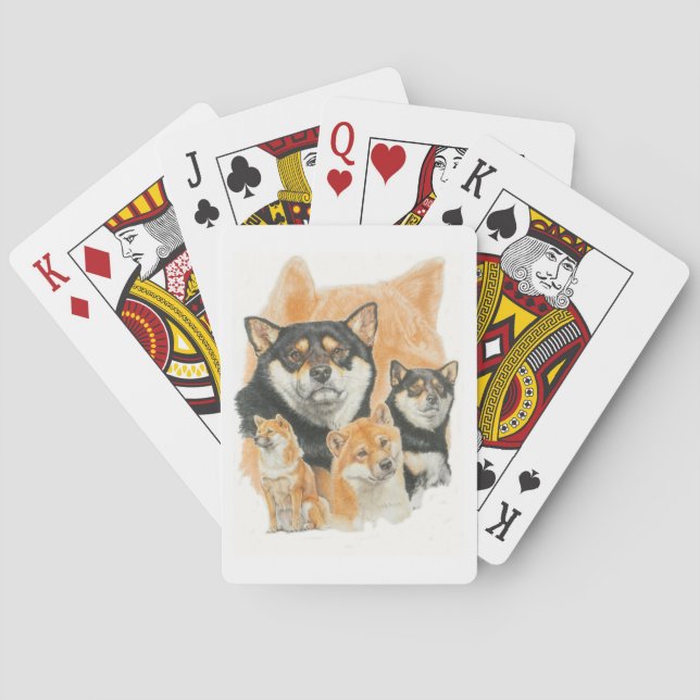 Shiba Inu Medley Casinokort (Baksidan)