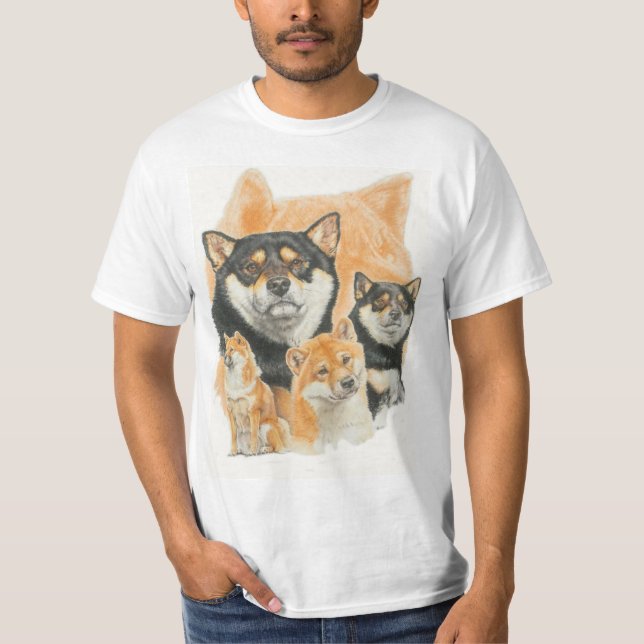 Shiba Inu Medley T Shirt (Framsida)