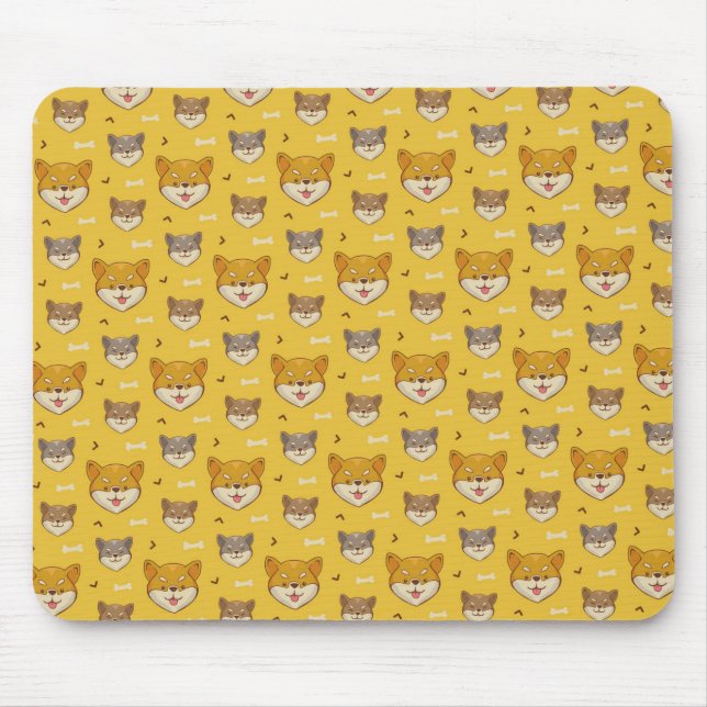 Shiba Inu Mönster Musmatta (Framsidan)