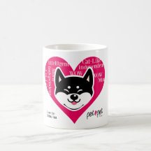 Shiba Inu mugg (svarten)