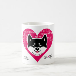 Shiba Inu mugg (svarten)