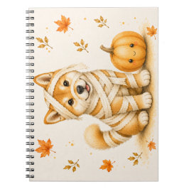 Shiba Inu-mumie Halloween Anteckningsbok