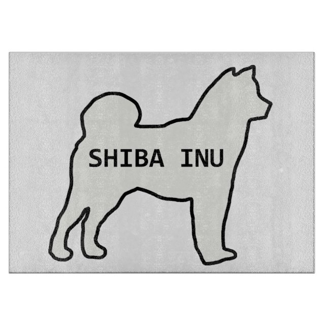 Shiba Inu namn silhouette kräm (Framsidan)