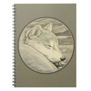 Shiba Inu Notebook Husky Art Gifts Shiba Inu Bokar Anteckningsbok