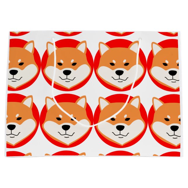 Shiba Inu Original Large Gift Bag (Framsidan)