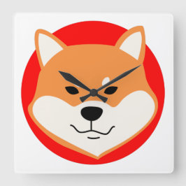 Shiba Inu Original Wall Clock Fyrkantig Klocka