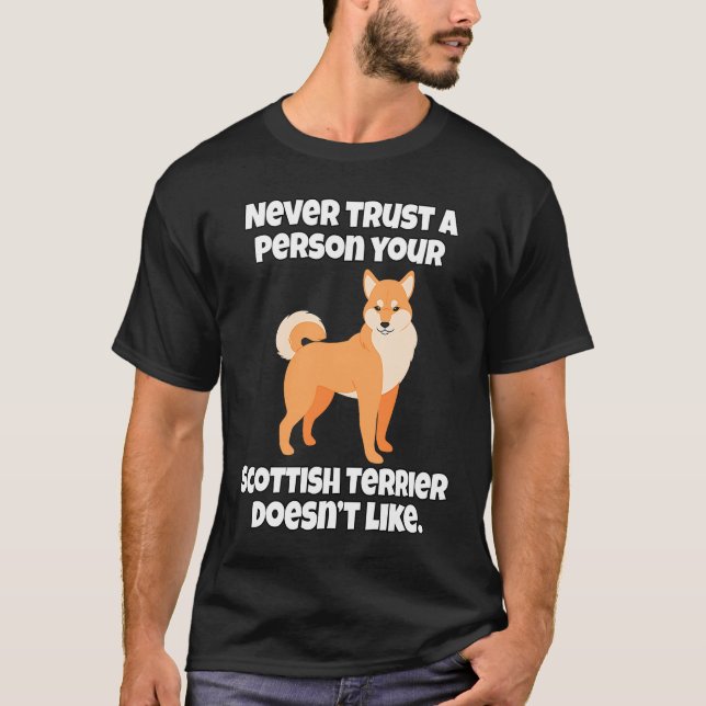 Shiba Inu Owner Never Trust A Person Your Shiba In T Shirt (Framsida)