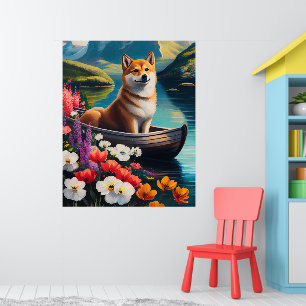 Shiba Inu på en Paddle: En kristen Äventyr Poster