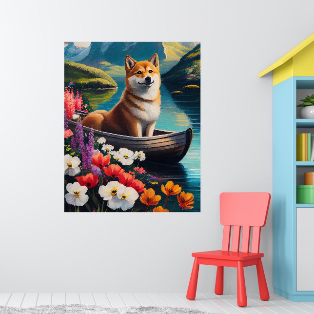 Shiba Inu på en Paddle: En kristen Äventyr Poster (Barnkammare 1)