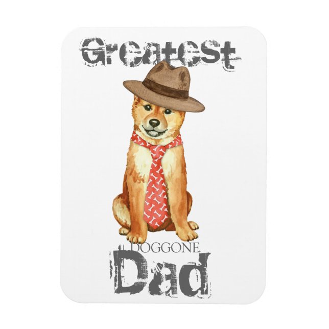 Shiba Inu Pappa Magnet (Vertikal)
